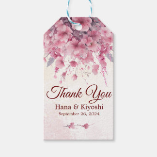 Romantischer Japanischer Rosa Kirschblossom Geschenkanhänger