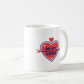 Romantischer Kaffee "Be My Liebe" Kaffeetasse (VorderseiteRechts)