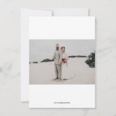 Romantischer Kalender Save the Date Einladung (Rückseite)