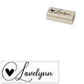 Romantischer Kalligrafie-Script-Schriftart Herzsym Gummistempel (Stempel)