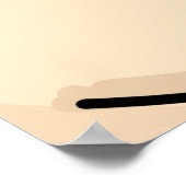 Romantischer Kiss | Interrassische Romantik Poster (Ecke)