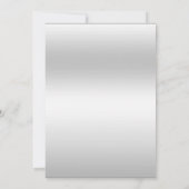 Romantischer Korallenbogen, Verlobung Silberner Gl Einladung (Rückseite)