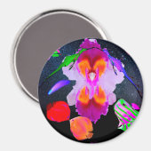 Romantischer Kosmos mit Power Blume Magnet (Vorderseite/Rückseite)