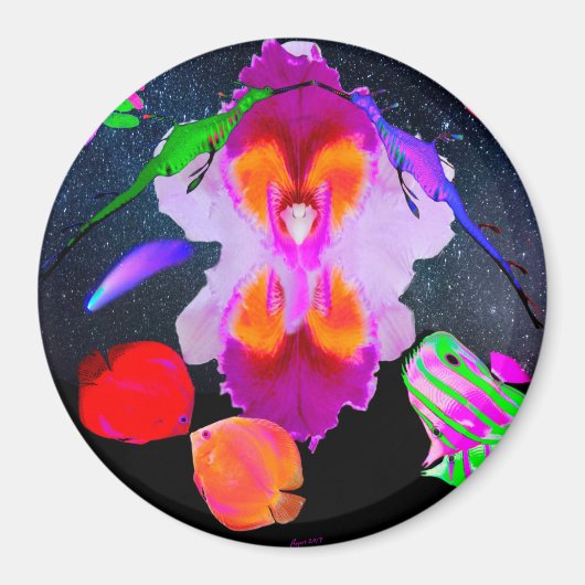 Romantischer Kosmos mit Power Blume Magnet (Vorne)