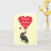 Romantischer Krähenmuttertag Karte (Gelbe Blume)