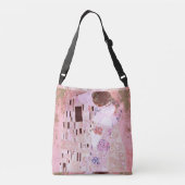 Romantischer Kuss in weichrosa Tragetaschen Mit Langen Trägern (Rückseite)