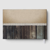 Romantischer Landwald Mr. & Mrs. Wedding Gästebuch (Rückseite)