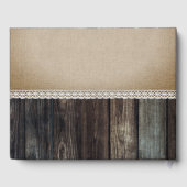 Romantischer Landwald Mr. & Mrs. Wedding Gästebuch (Rückseite)