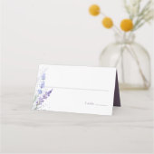 Romantischer Lavendel Platzkarte (Vorderseite)