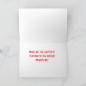 ROMANTISCHER/LIEBENDER VORSCHLAG FEIERTAGSKARTE (Innenseite)