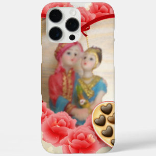 Romantischer Liebes Herz Kunst Druck iPhone 16 Pro Max Hülle