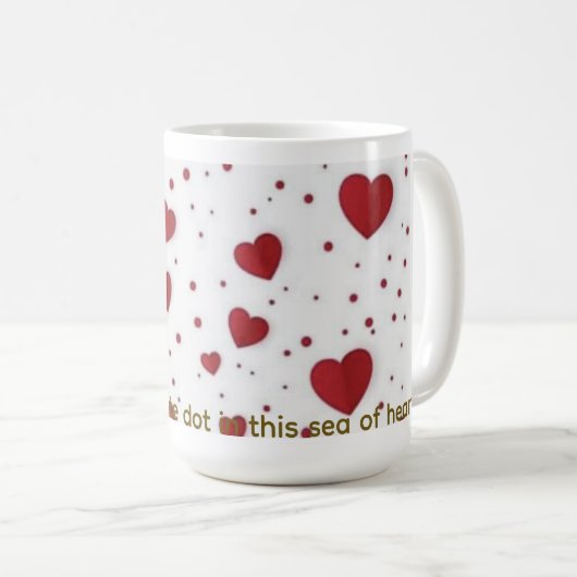 Romantischer Liebesbecher Kaffeetasse (VorderseiteRechts)