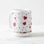 Romantischer Liebesbecher Kaffeetasse (Vorderseite Links)