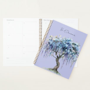 Romantischer lila blühender Baum Planer