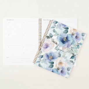 Romantischer Lila Lavendel Blauer Creme Planer