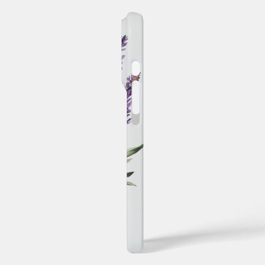Romantischer Lila Lavendel Case-Mate iPhone Hülle (Rückseite / Links)