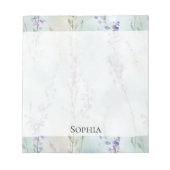 Romantischer Lila Lavendel Notizblock (Vorderseite)