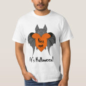 Romantischer lustiger Halloween-Schläger T-Shirt (Vorderseite)