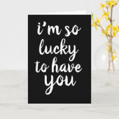ROMANTISCHER lustiger LUCKY, UM IHNEN KARTEN ZU HA (Gelbe Blume)