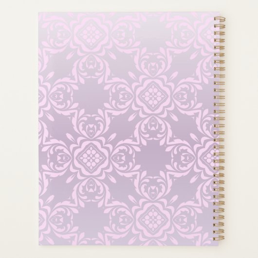 Romantischer Luxus Stilvolles, hellrosa Damaskus M Planer (Rückseite)