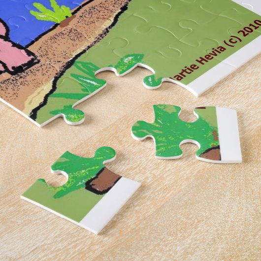 "Romantischer Macho Pig" Puzzle von Blue Beach Son (Seite)