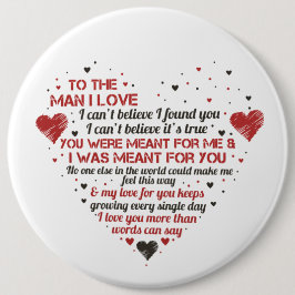 Romantischer Mann Liebe Kunst Button