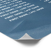 Romantischer Marmormarmor, geometrische Kalligraph Poster (Ecke)