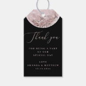 Romantischer Mond | Elegant Black Wedding Vielen D Geschenkanhänger (Vorderseite)