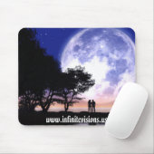 Romantischer Mondschein Mousepad (Mit Mouse)