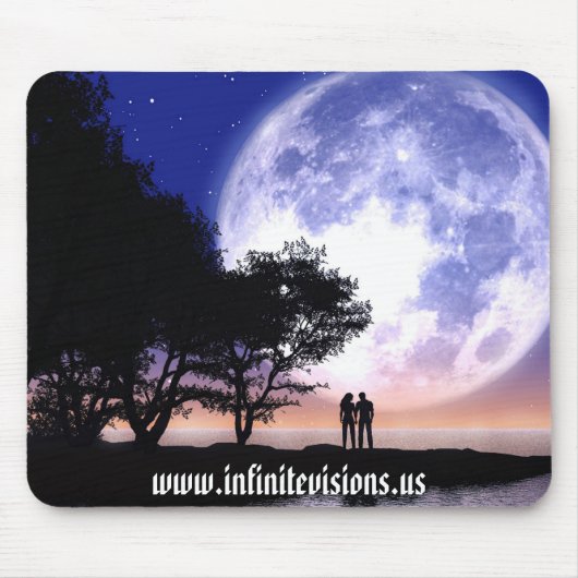 Romantischer Mondschein Mousepad (Vorne)