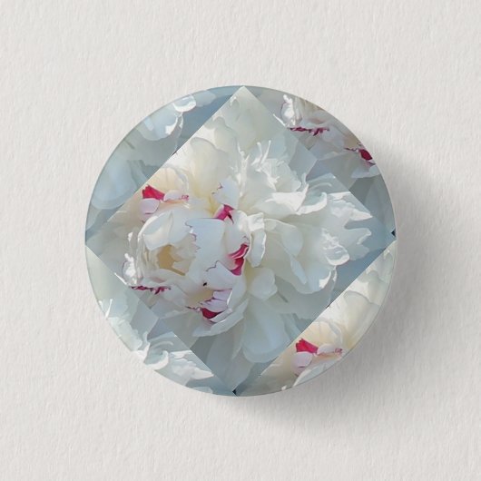 Romantischer Multi-Peony Button (Vorderseite)