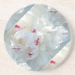 Romantischer Multi-Peony-Untersetzer Sandstein Untersetzer