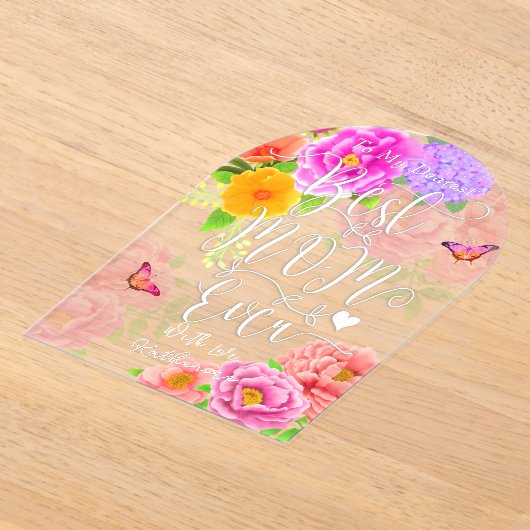 Romantischer Muttertag der Peonies Garden Acryleinladungen (Ablage )