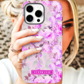 Romantischer Name Pink und Lavendel Case-Mate iPhone Hülle