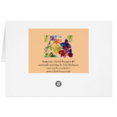 Romantischer Orchideen-Blumenstrauß (Rückseite Horizontal)