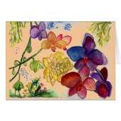 Romantischer Orchideen-Blumenstrauß (Vorderseite (Horizontal))