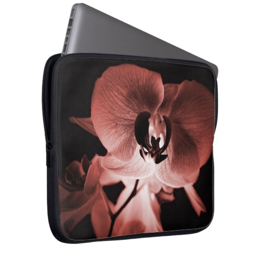 Romantischer Orchideeneleganter Chic-nobles Mod Laptopschutzhülle (Vorne Rechts)