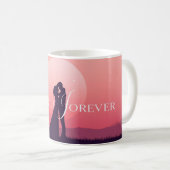 Romantischer Paarbecher | „Ich liebe dich für imme Kaffeetasse (VorderseiteRechts)