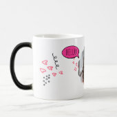 Romantischer Paarfoto-Becher Verwandlungstasse (Links)
