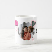 Romantischer Paarfoto-Becher Verwandlungstasse (Mittel)