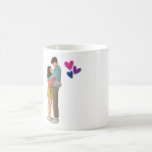 Romantischer Paarliebesbecher Kaffeetasse (Mittel)