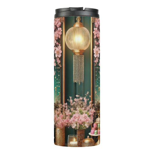 Romantischer Pariser Abend Thermosbecher (Rückseite)