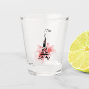 Romantischer Pariser Eiffelturm Schnapsglas