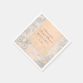 Romantischer Pariser Junggesellinnenabschied Serviette (Ecke)