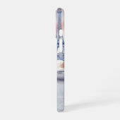 Romantischer Pariser Straßenszene-Druck iPhone 16 Hülle (Linke Seite)