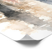 Romantischer Pariser Straßenszene-Druck Poster (Ecke)