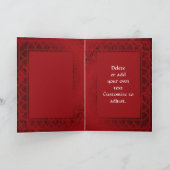 Romantischer Pariser Valentinstag Feiertagskarte (Innenseite)