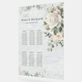 Romantischer Pastell-Botanischer Hochzeitssitzplan Acrylschild (Winkel)