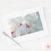 Romantischer Peony Rectangle Sticker (Umschlag)