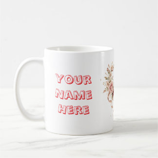 Romantischer personalisierter Jubiläumsbecher Kaffeetasse
